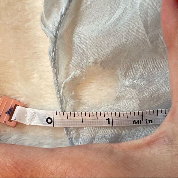 Boho Tie-Dye Maxi Dress MED – Crochet Yoke Sleeveless Flowy Festival Dress Silk - Picture 8 of 9